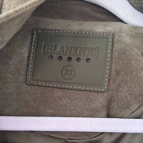 Blank NYC Brown Suede Leather Jacket